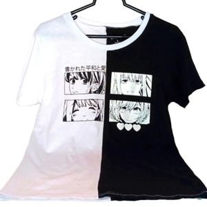 NWOT On Fire Anime Short Sleeve Graphic T-shirt | Black & White | Unisex